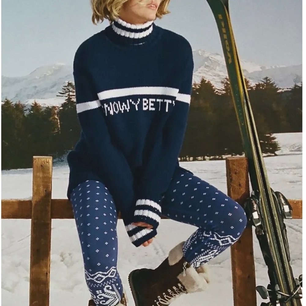 Sweaty Betty Apres Ski Snowy Betty Sweater Merino Wool Medium 8 10  (W6789)